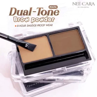 N414 ที่เขียนคิ้วแบบฝุ่น นี คารา ดูอัล โทน บราว พาวเดอร์ Nee Cara Dual-tone Brow Powder