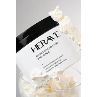 HERAVE Yogurt Collagen Scrub สครับโยเกิร์ต ขัดผิวขาวใส ผิวนุ่มเด้ง ออร่า ไม่บาดผิว (Premium)