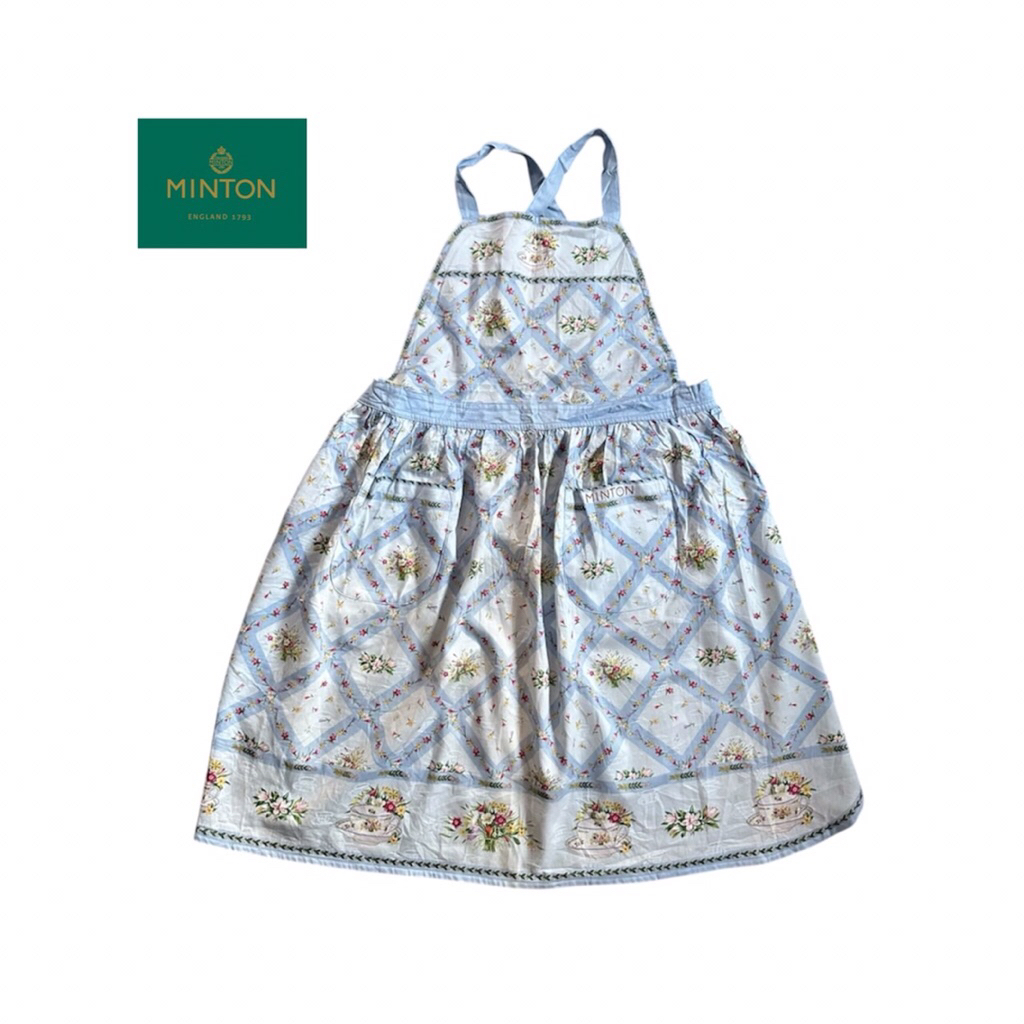 Minton ผ้ากันเปื้อนลายดอกไม้