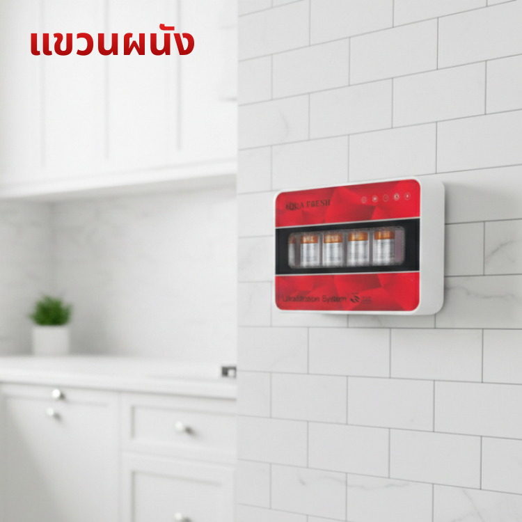 เครื่องกรองน้ำ 5 ขั้นตอน AQUA FRESH UF INLINE สีแดง - รูปที่ 4