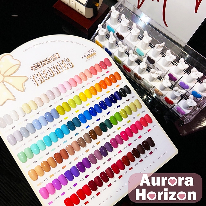 【พร้อมส่งในกรุงเทพฯ】ยาทาเล็บ สีเจล เล็บเจล Set Macaron 58 สี top coat เจล แบบแยกขวด Sansu (1-58) Top