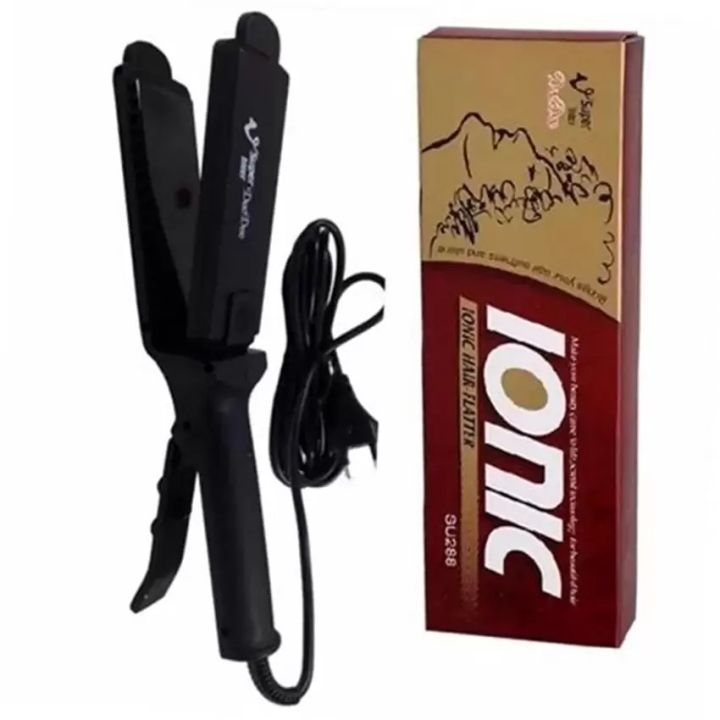 Super V Inter Ionic hair-flatter  SU 288(Black) กล่องน้ำตาล เครื่องหนีบผมซุปเปอร์วี 27531