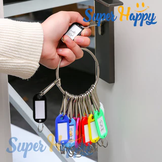 ที่เก็บพวงกุญแจ พร้อมแท็กชื่อพลาสติก 20 ชิ้น | Key Tag | สำหรับกุญแจ ห้องพัก ล็อกเกอร์ กระเป๋า