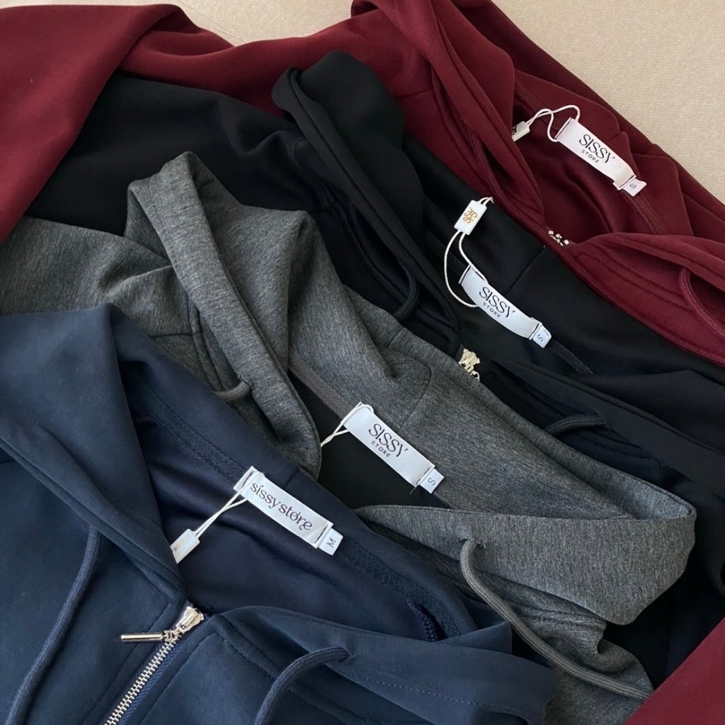 Sissy Store : เสื้อฮู้ดซิปแขนยาว ผ้าวอร์ม (S-M)  เนื้อผ้านุ่ม  ยืดหยุ่นได้ ใส่สบายมาก - รูปที่ 2