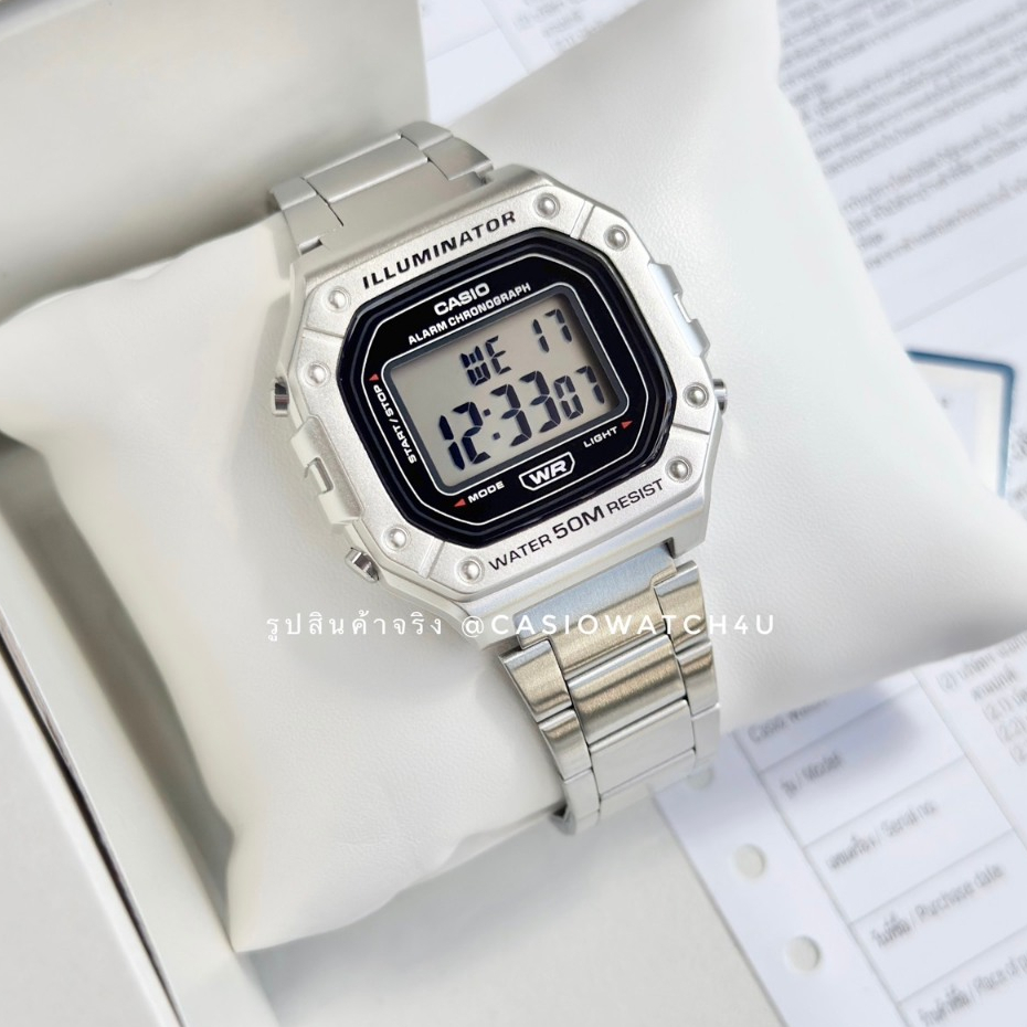 CASIO นาฬิกาข้อมือ SPORT รุ่น W-218HD-1A / W-218HD / W-218H รับประกันศูนย์เซ็นทรัล