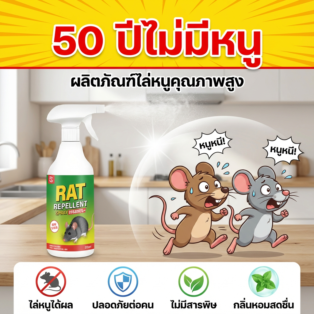 🐭 ไม่เหลือหนูสักตัว 💥SLB ไล่หนู กําจัดหนู ยาไล่หนู ฉีดพ่นตามที่หนูชอบมา ยาฆ่าหนู ยากําจัดหนู สเปไล่หนู