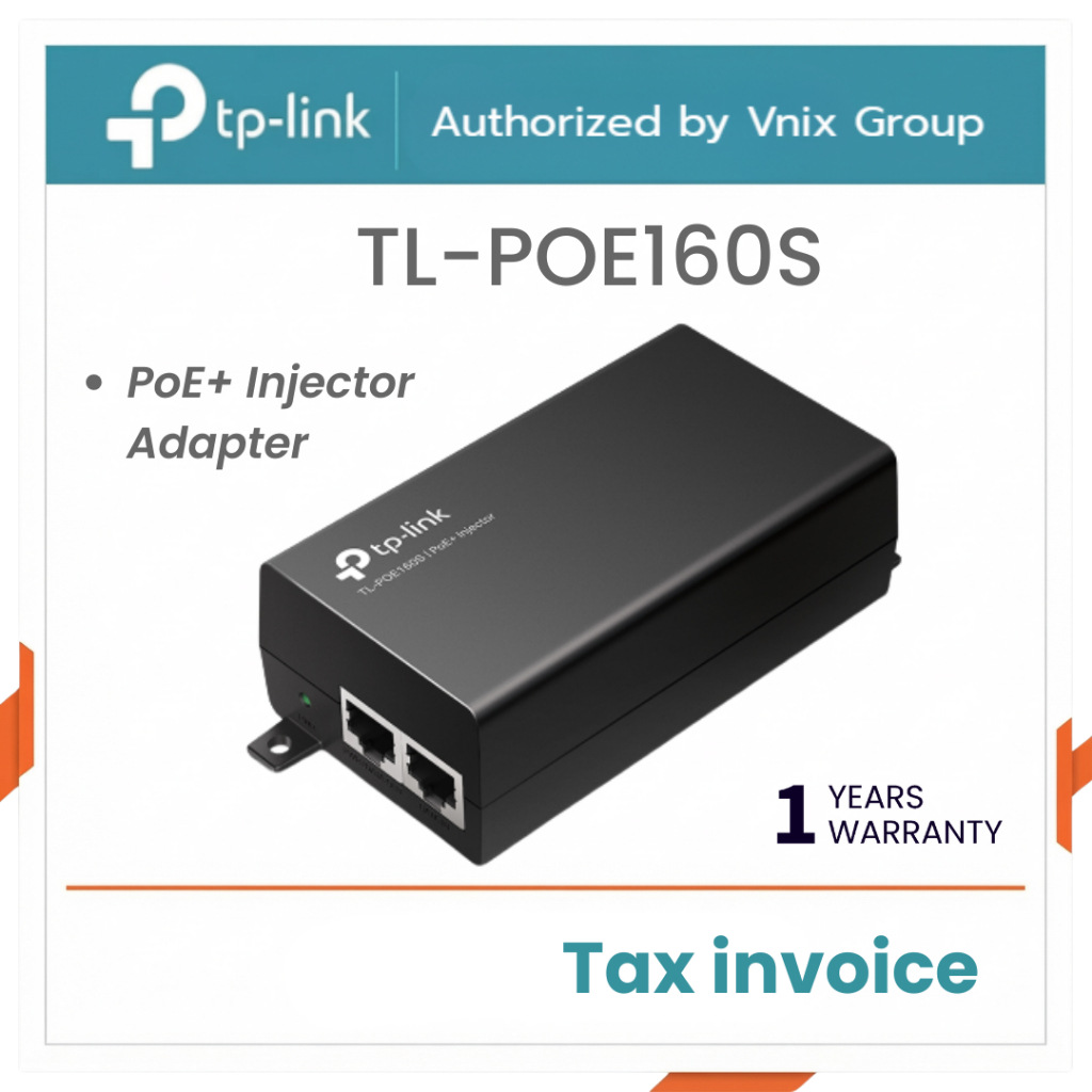 TL-POE160S Tplink PoE+ Injector Adapter By Vnix Group