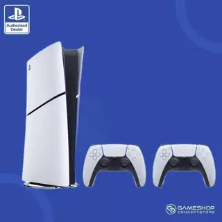 [ไม่มีช่องใส่แผ่น ส่งด่วน] PlayStation : PS5 Slim Console Digital Edition x2 DualSense CFI-2118B01 ประกันศูนย์ Sony ไทย