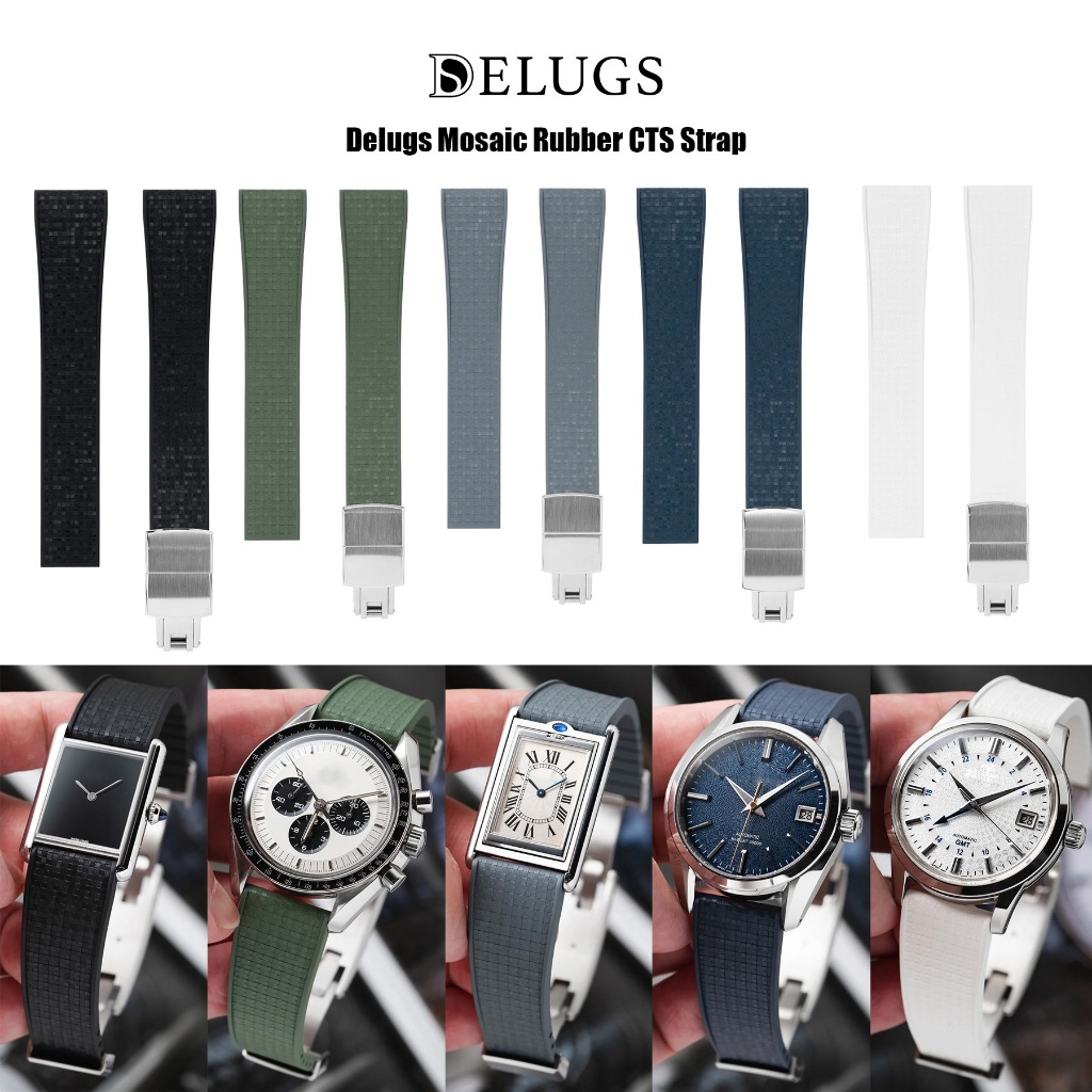 สายนาฬิกาแบบยางรุ่น Delugs Mosaic CTS Rubber