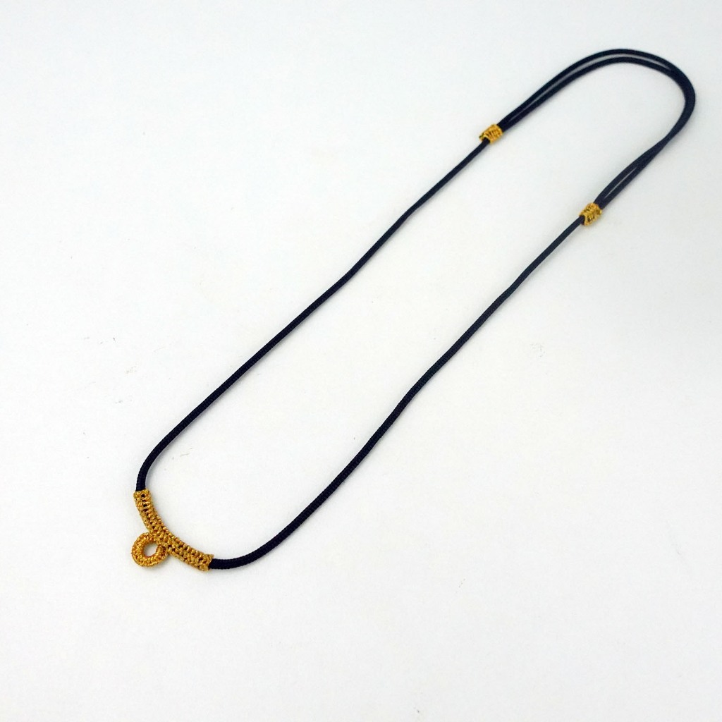 N34 เชือกห้อยพระ ขนาด 2-3 มม เชือกรูด ถักไหมทอง ปรับความยาวได้ สร้อยคอเชือกร่ม สร้อยพระ สร้อยคอ ห้อยพระ ห้อย วัตถุมงคล - รูปที่ 6