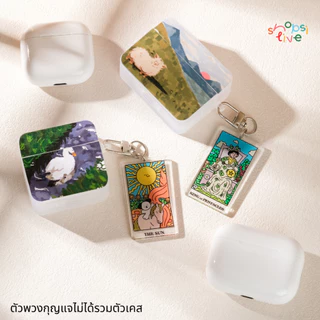 พวงกุญแจ TAROT KEYCHAIN BY SHOPSI พวงกุญแจสำหรับใช้กับเคสหูฟัง AirPods, มือถือ, กระเป๋า