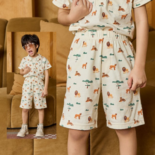 e'clat กางเกงเด็ก เอวยางยืด เสื้อผ้าเด็กผู้ชาย 1-6ปี ลายสัตว…