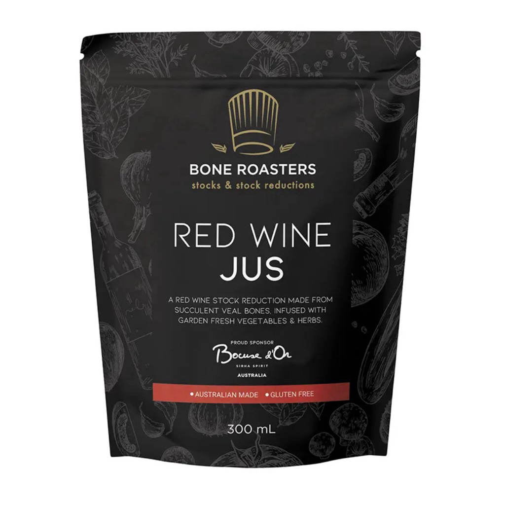 Bone Roaster Veal Stock 500 ml/Red Wine Jus 300ml โบนโรสเตอร์น้ำซุปลูกวัว น้ำซุปไวน์แดงเข้มข้นกึ่งสำ