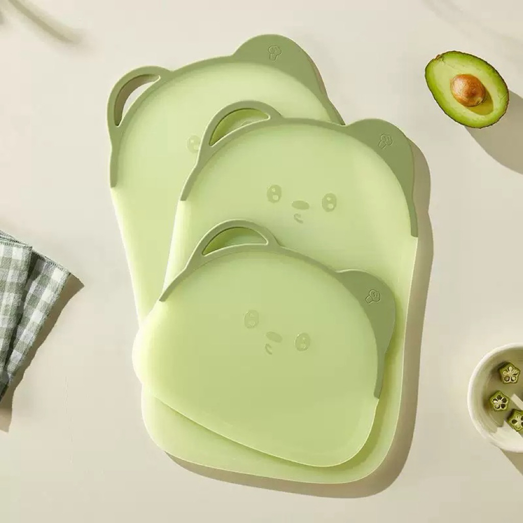 เขียงหั่นผัก ผลไม้ เขียงพลาสติก อเนกประสงค์ pp+TPR ขนาดใหญ่ มี 2 Size ให้เลือก - รูปที่ 4