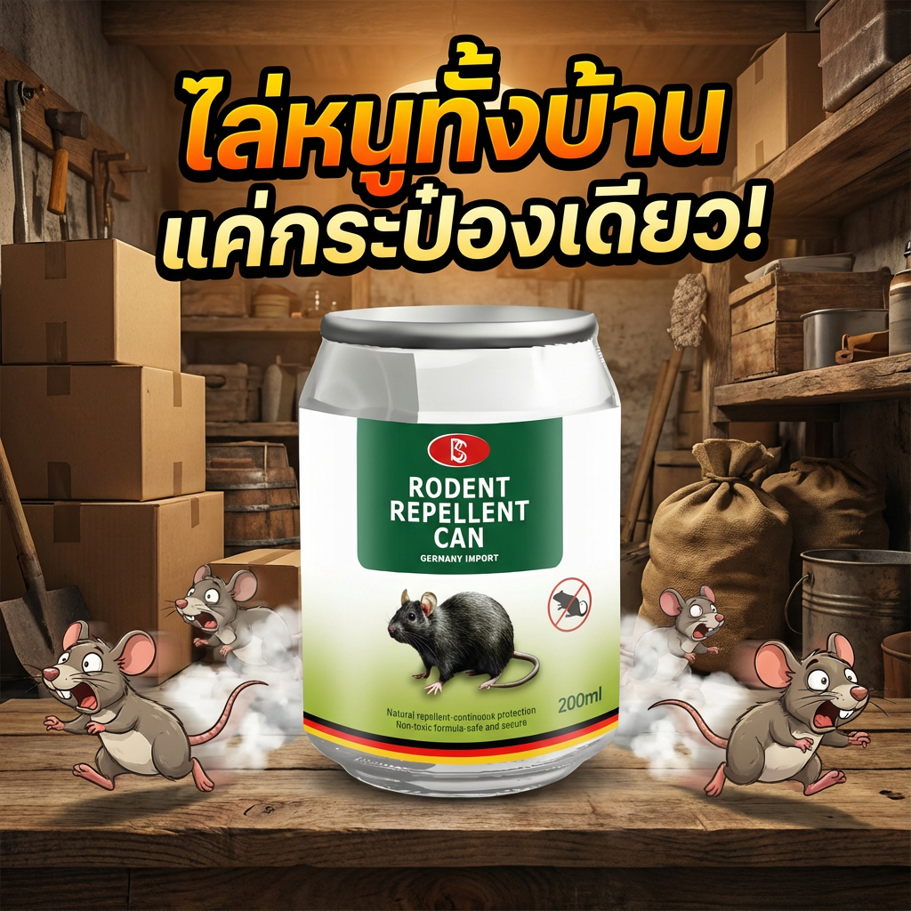 เทคโนโลยีญี่ปุ่น เจลไล่หนู ไล่หนู กำจัดหนู ยาไล่หนู ใช้งานง่าย ไล่หนูตลอด 24 ชั่วโมง ปลอดภัยไร้พิษ
