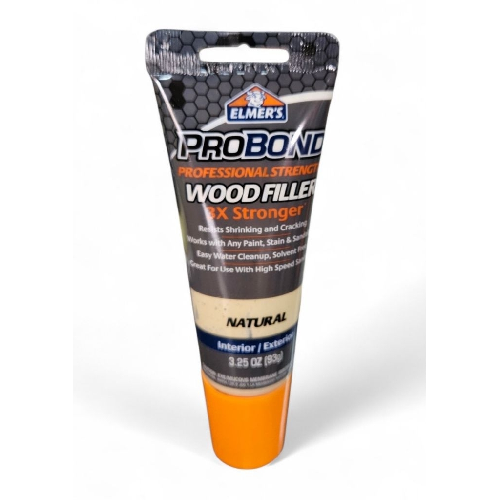 ELMER'S สีโป๊วไม้ วูดฟิลเลอร์ (Probond Wood Filler) ขนาด 3.25 ออนซ์ (93 G.) สีธรรมชาติ ใช้งานสำหรับภ