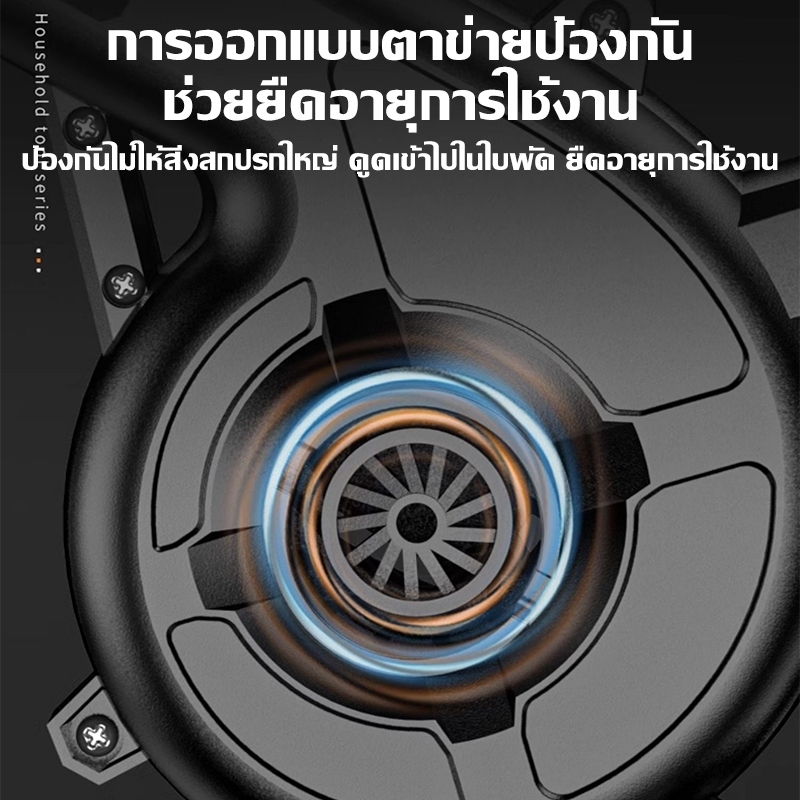 Pandin เครื่องเป่าลมไร้สาย เป่าและดูดได้ ครื่องเป่าลม+ดูดฝุ่น 2-in-1 พลังลมสำหรับสวน-ล้างรถ - รูปที่ 4