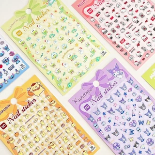 พร้อมส่งจากไทย!!! สติกเกอร์ติดเล็บ สติกเกอร์ลายนูน สติกเกอร์ 5D ลายSanrio Disney สติกเกอร์ตกแต่ง ติดสมุดสิ่งของน่ารัก