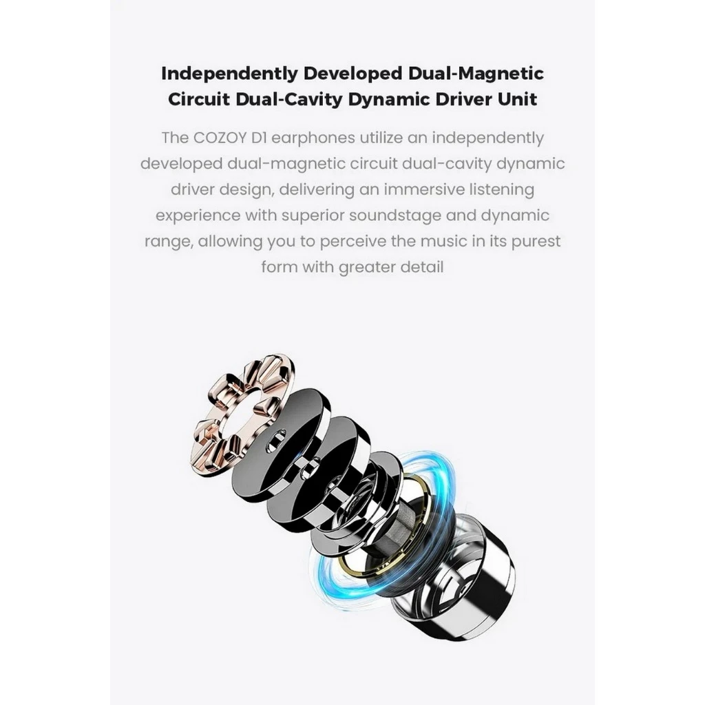 Cozoy D1 หูฟัง IEMs Hi-Res ไดรเวอร์ Dual BA+DD รับประกันศูนย์ไทย thumbnail 5