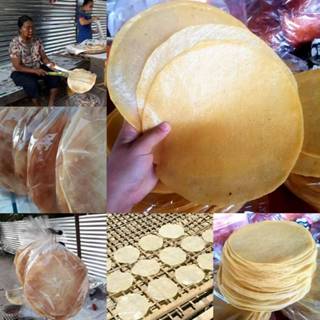 จัดส่ง 20 แผ่นดิบ ข้าวเกรียบว่าว ข้าวเกรียบโป่ง หวาน กรอบ อร…