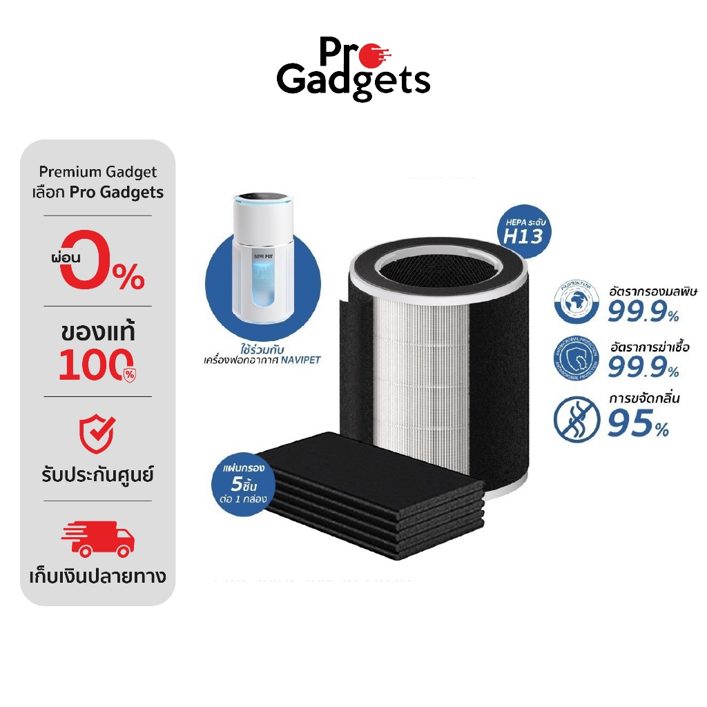 Navi Pet Filter ไส้กรองสำหรับเครื่องฟอกอากาศ Air Purifier PM 2.5 สำหรับคนและสัตว์