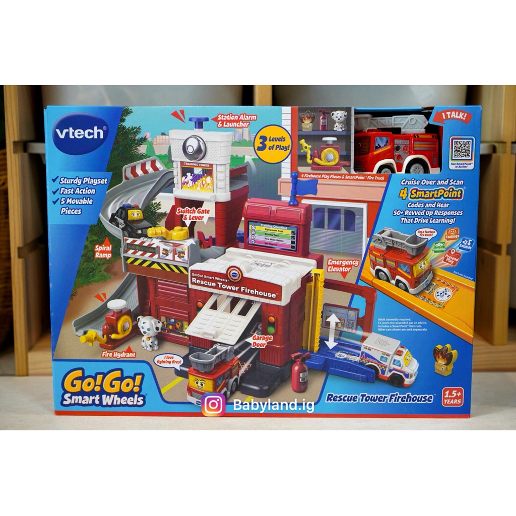 VTech Go! Go! Smart Wheels Rescue Tower Firehouse  ของใหม่มือหนึ่ง กล่องใหญ่มาก กล่องสวยใหม่