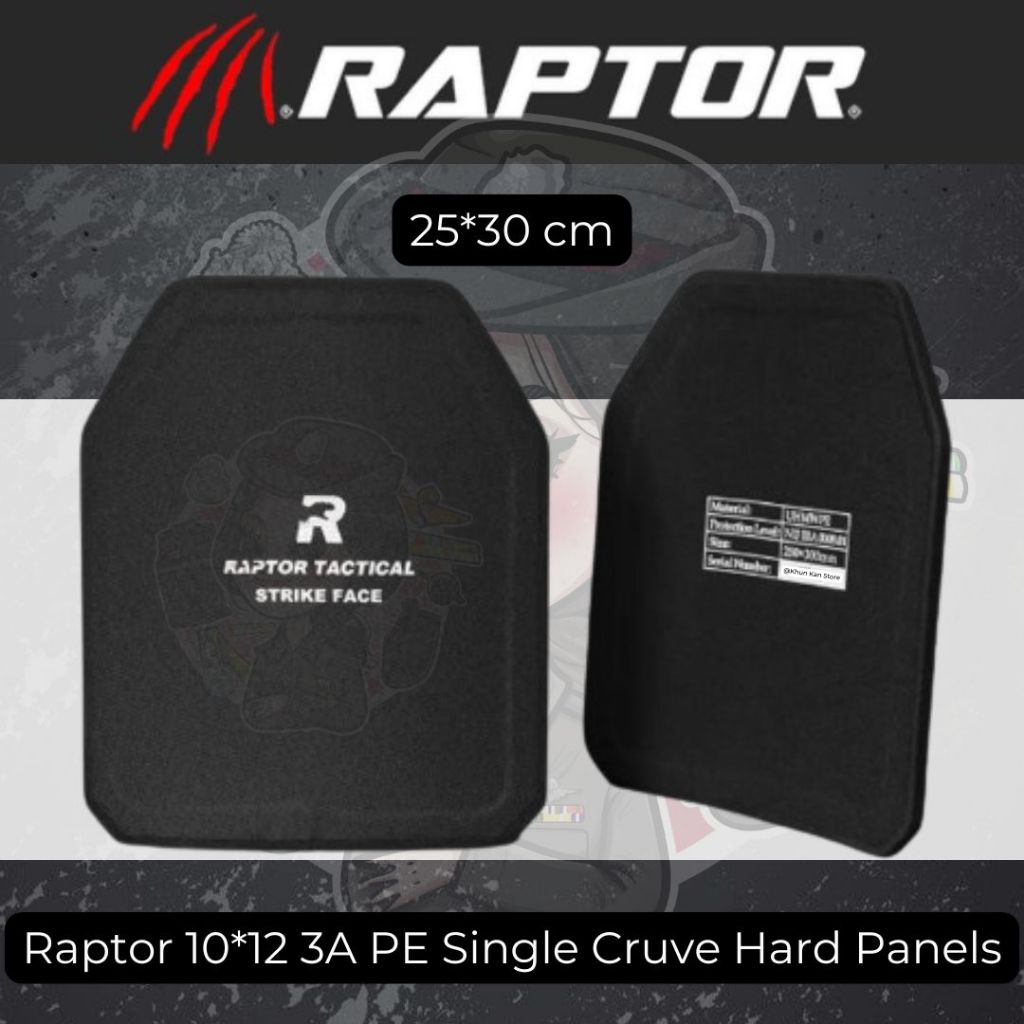 พร้อมส่ง แผ่นเพลท Tactical Plate 10*12 เลเวล 3A (Lot : October 2025)