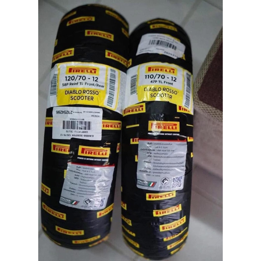 ยางpirelli diablo rosso scooterสำหรับnewvespasprint(ราคาคู่)