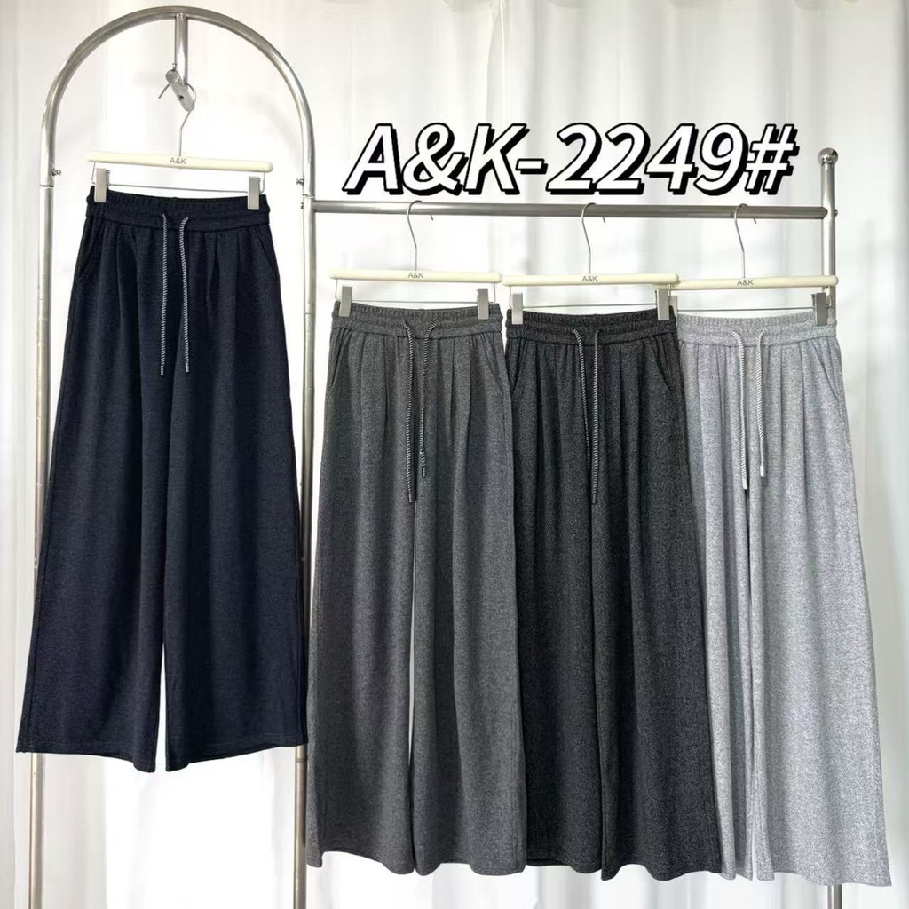 รหัส2249กางเกงขายาวทรงกระบอกป้ายA&Kรุ่นผ้านิ่ม