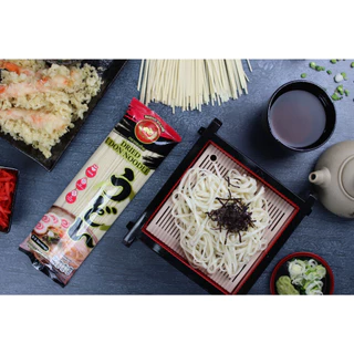 อุด้งเส้นแบนแห้ง 200 กรัม ตรากระต่าย - Udon Noodles เส้นเหนียวนุ่ม สไตล์ญี่ปุ่น เจ