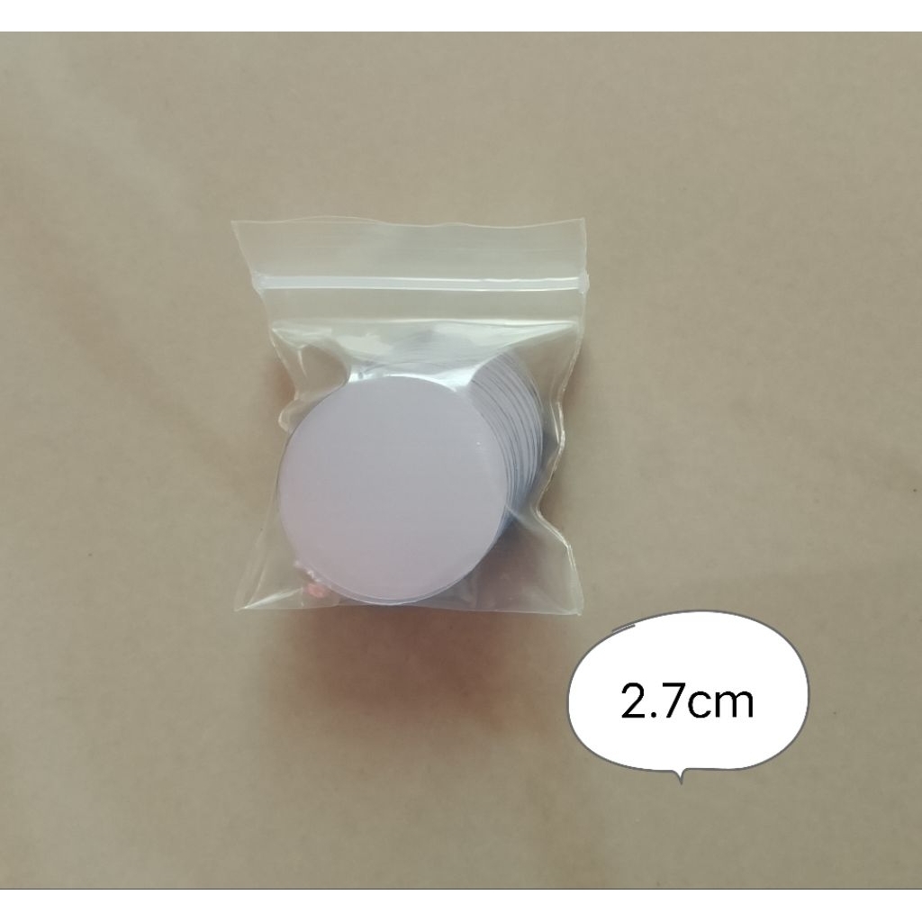 แผ่นปิดกระปุกครีม เส้นผ่านศูนย์กลาง 2.7 cm แพ็ค100ชิ้น