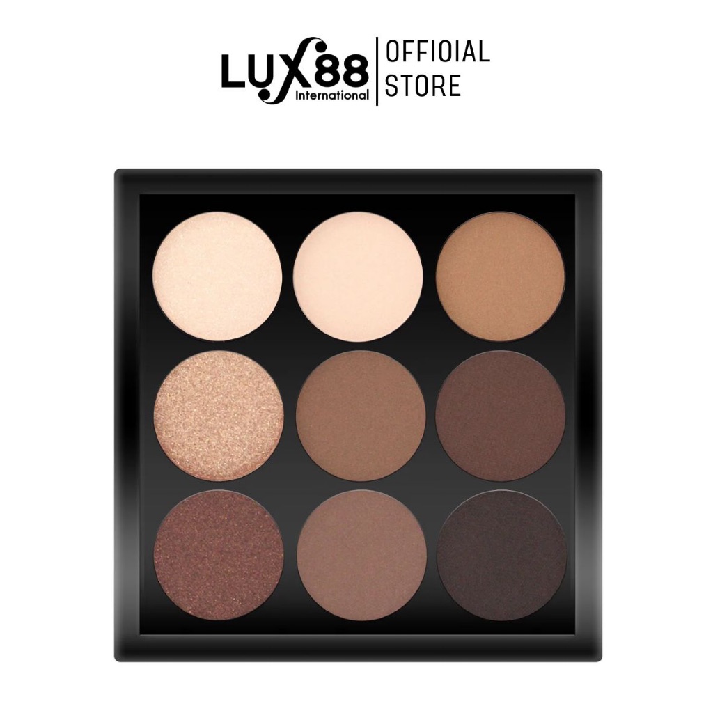 Kokie Eyeshadow Palette ตลับพกพา 9 หลุมมีทั้งสีโทนอ่อนและเข้ม เนื้อแมทและเนื้อชิมเมอร์ มี 4 โทนสี