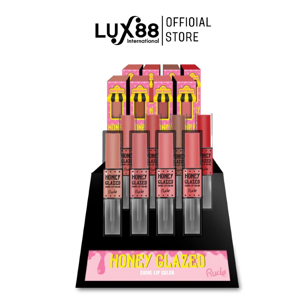 new Honey Glazed Shine Lip Color ลิปแมท/ลิปเกลซ เพิ่มความแวววาวอีกระดับที่ไม่หลุด/เลอะ/เลือน