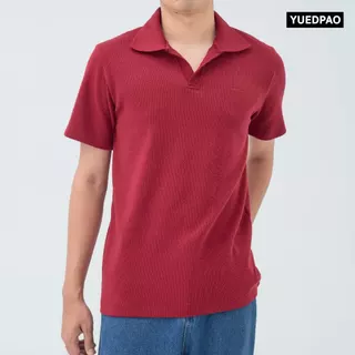 Yuedpao Polo Waffle 2026 ผ้าหนาทรงสวย ยับยากรีดง่าย เสื้อยืดเปล่า เสื้อโปโล 8 สี