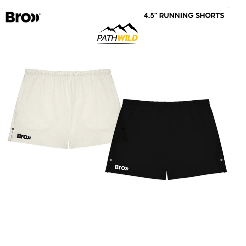 BROOO GO EASY RUNNING SHORTS 4.5" UNISEX กางเกงวิ่ง ผ้าแห้งเร็ว เนื้อผ้าเบา ใส่สบาย ระบายอากาศดี