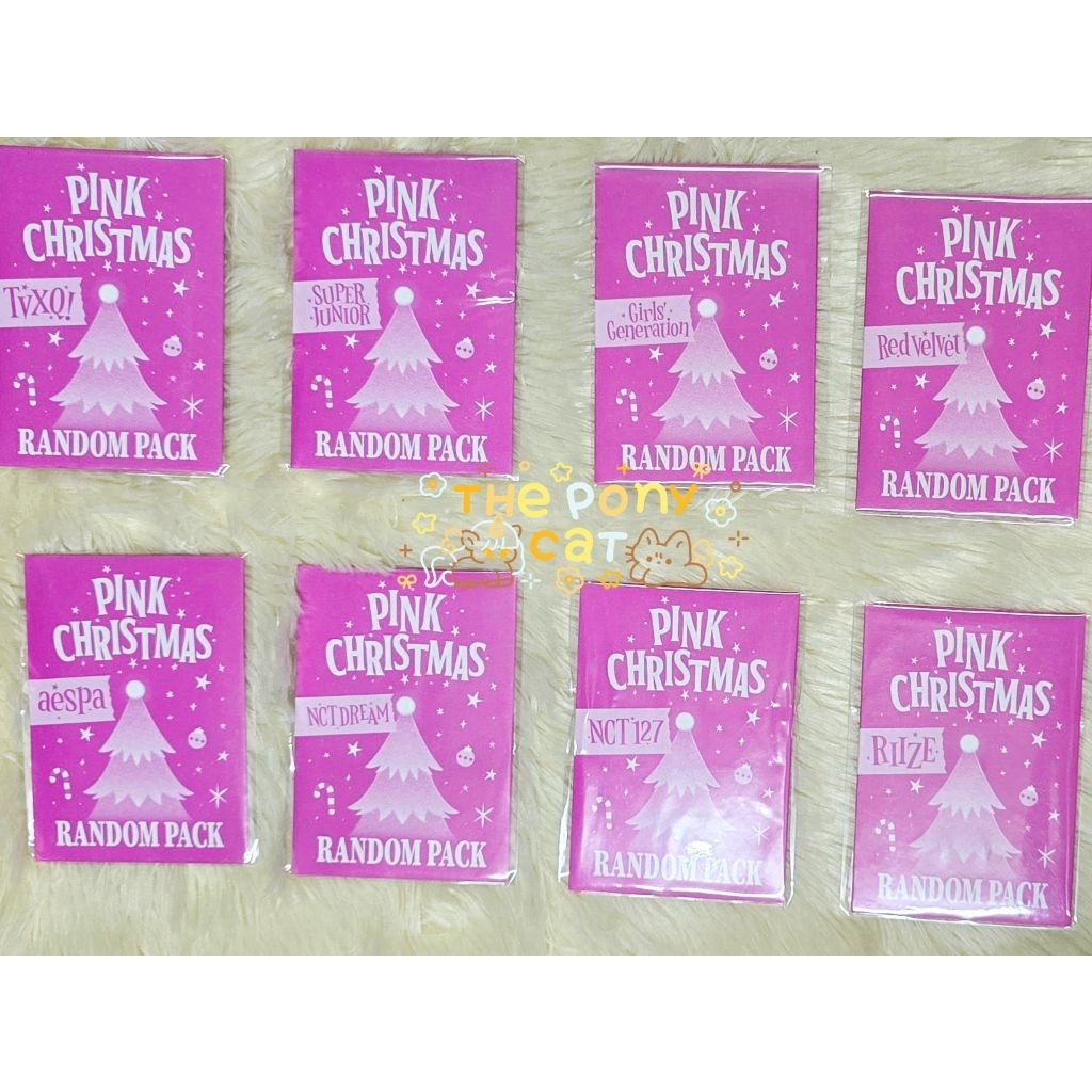 *พร้อมส่ง* 2023 PINK CHRISTMAS PHOTO CARD RANDOM PACK