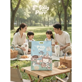 ทรายแมว Molly Purr กลิ่นนมฮอกไกโด ขนาด 6L