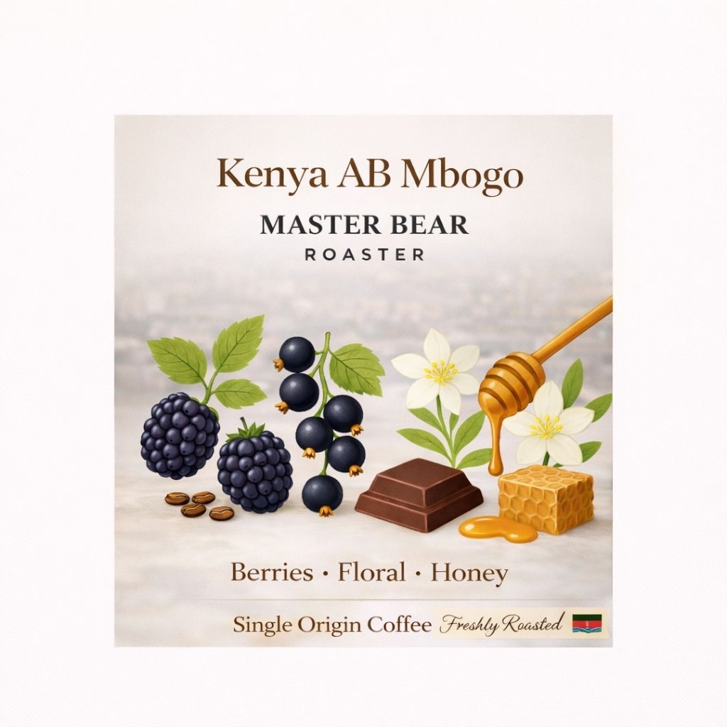 Kenya AB Mbogo – Master Bear Roaster | เมล็ดกาแฟคั่วสด Specialty Coffee