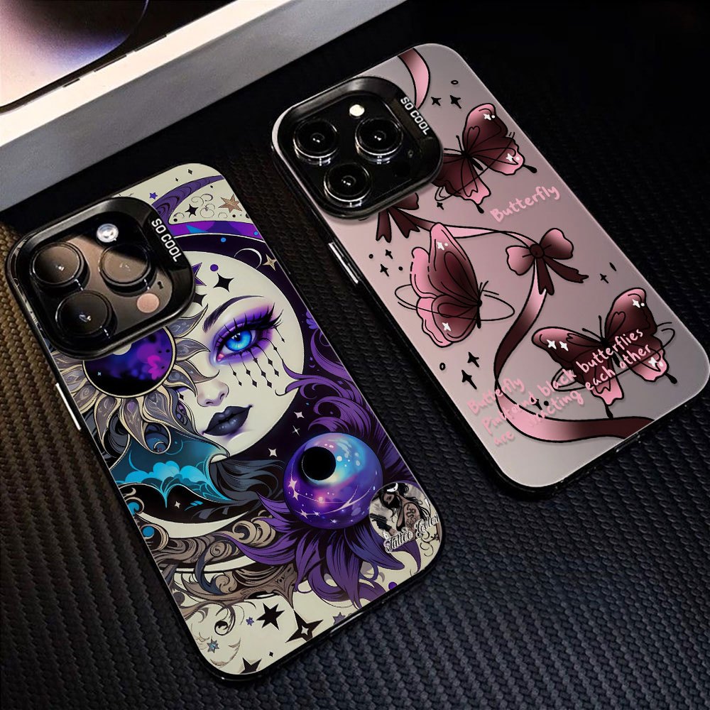 ใบหน้า เคส For Samsung A07 A17 A06 A55 A54 A05S A15 A35 A26 A36 A56 A22 4G 5G กรอบโลหะ กันกระแทก เคสโทรศัพท์ซัมซุง