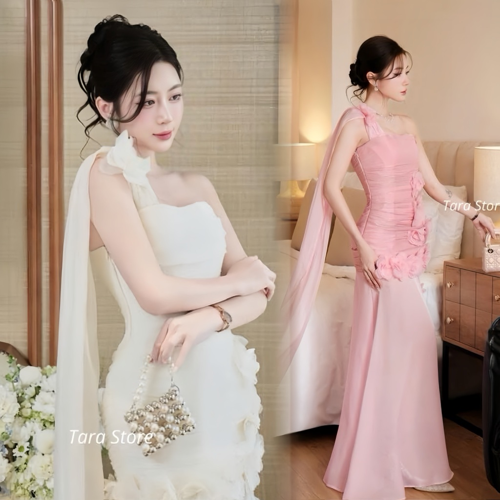 ชุดเดรสยาว ใส่ไปงานเลี้ยง งานปาร์ตี้ งานแต่งงาน #G345