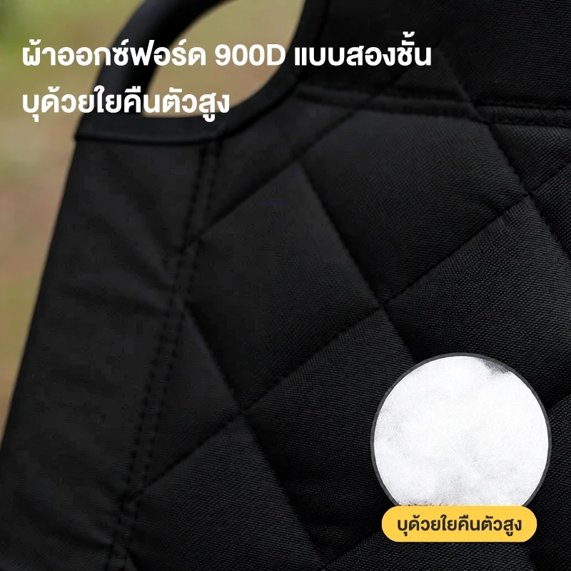 Free Hike ผ้าอ๊อกฟอร์ดบุใยหนาพิเศษเก้าอี้แคมป์ปิ้ง เก้าอี้สนามที่พับได้ camping ขาตั้งอลูมิเนียม รับน้ำหนักได้150KG thumbnail 10