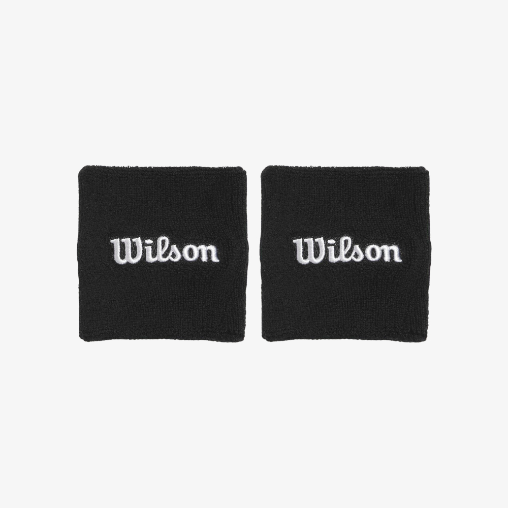 Wilson Unisex TERRY LOGO WRISTBANDS WU00022431BKA Official Store