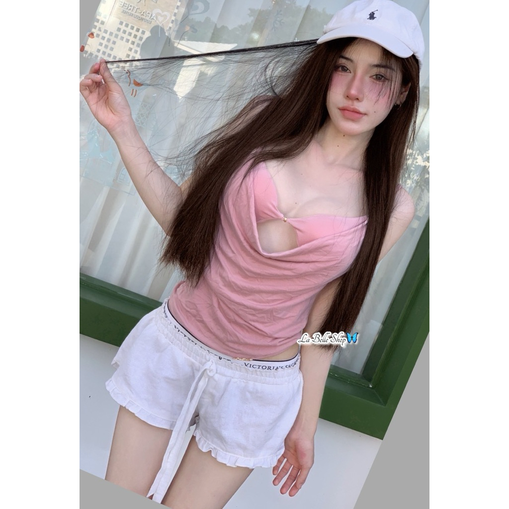 mnv_shop  เสื้อสายเดี่ยว ทรงบรา ผ้าเรย่อนเกรดA ผ้าหนา  เสริมฟองน้ำ   ติดอะไหล่LB งานแซ่บ มากรุ่นนี้ ราคา ถูกที่สุด ดีลบีเคเค แกลเลอรีภาพที่ 8