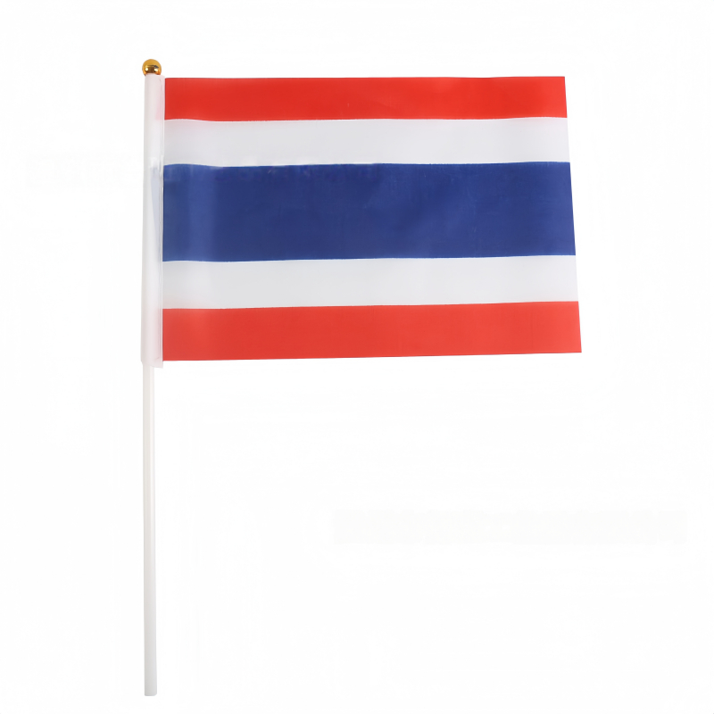 ส่งจากไทย 25PCS ธงชาติไทย ธงไทยเล็ก ธงโบกชาติไทย รูปที่ 3