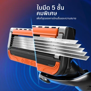 ยิลเลตต์ ฟิวชั่น โปรไกลด์พาวเวอร์ ใบมีดโกนแพ็ค 4 ชิ้น Gillette Fusion Proglide Power Blades 4 Cartridges Refills
