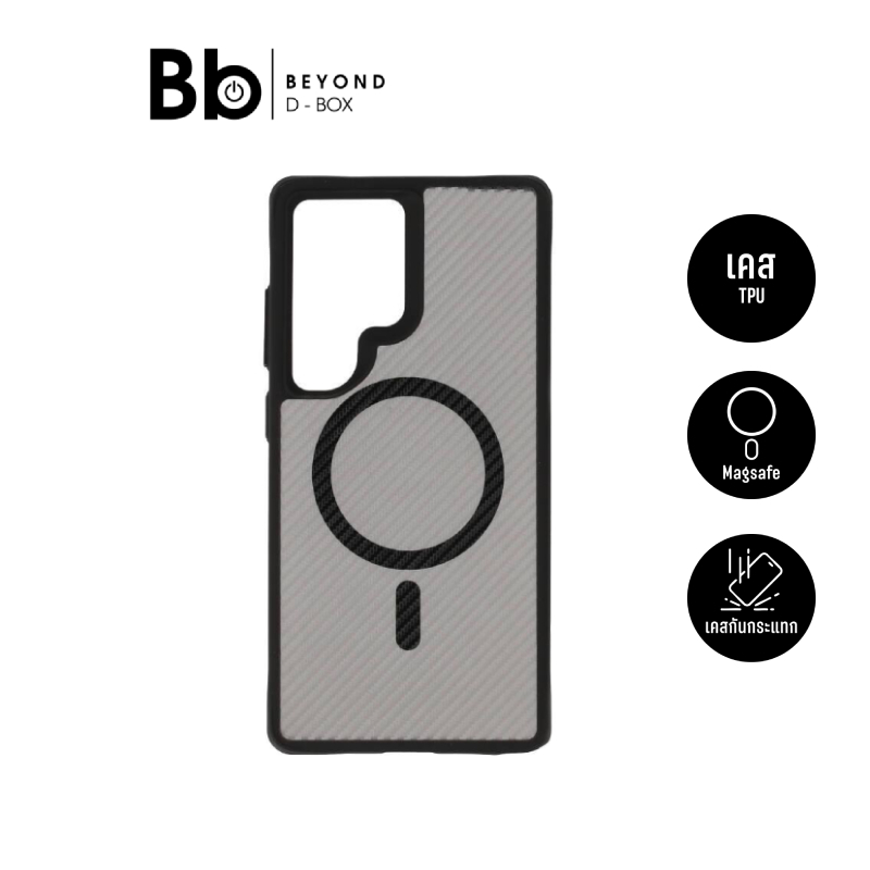 เคส QPLUS Samsung S25 Ultra Magnetic Carbon Clear by BB Beyond D-Box