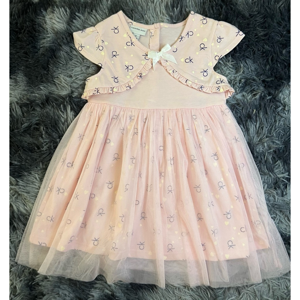 💕💕size 3/4/5 ขวบ💕💕เดรสแต่งเสื้อคลุมช่วง กระโปรงแต่งฟรุ้งฟริ้ง(ไม่มีกกน.)