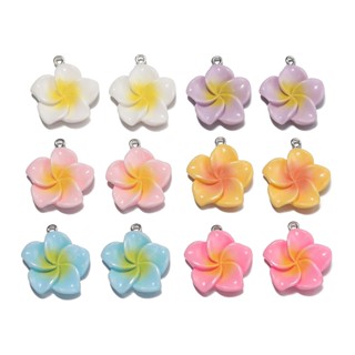 ST.KUNKKA 5 ชิ้น จี้ดอกไม้เรซิน เรซิ่นดอกทิวลิปดวงอาทิตย์ดอก…