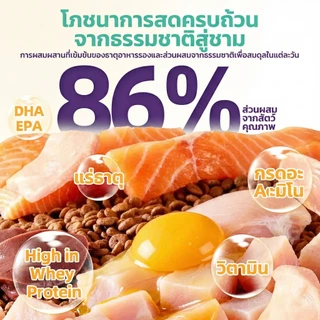 【 ซือ 2 แถมฟรี 1】Hegen Pet อาหารเม็ดแมว โภชนาการสมบูรณ์ สำหรับแมวทุกระยะวัย ตั้งแต่ลูกแมวจนถึงแมวโต 1KG