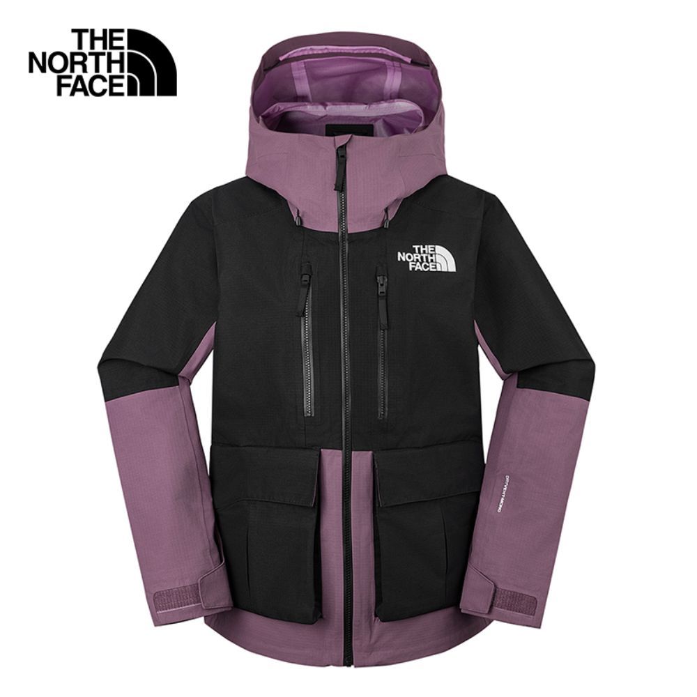 THE NORTH FACE WOMEN DRAGLINE JACKET - ดูตารางไซซ์ US - TNF BLACK-MIDNIGHT MAUVE แจ็กเก็ตสกี กันน้ำผู้หญิง
